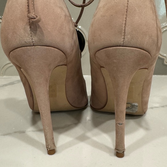 Women’s suede leather lace up heels in size 8 - Picture 6 of 8